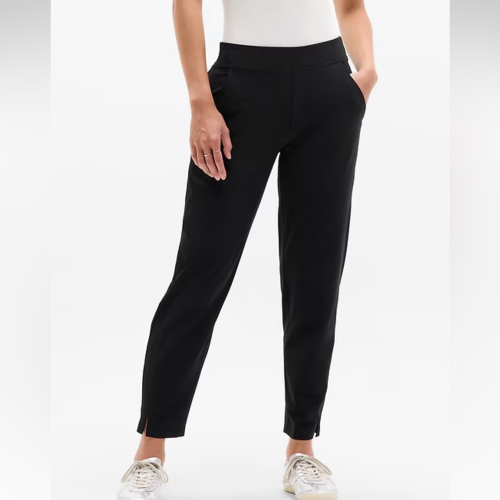 Athleta Brooklyn Ankle Pant Black Featherweight Stretch Size 14